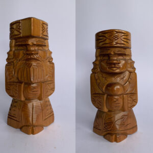 Pair Vintage Japanese Ainu Nipopo Kokeshi dolls (Natural color) (C4035&C4036)