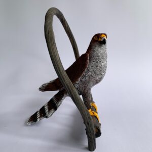 Sawdust Bird on swing (C4011)