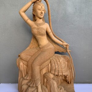 Thai Mother Earth (Phra Mae Thoranee) hand craved wood (C4040)