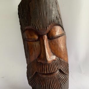 Tribal mask wall hanging hand craved wood | 8.5"*18" (C4047)