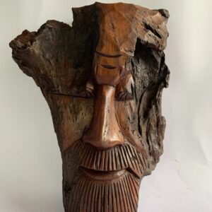 Tribal mask wall hanging hand craved wood | 12.5"*15" (C4049)