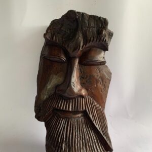 Tribal mask wall hanging hand craved wood | 9"*13" (C4050)