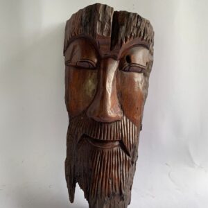Tribal mask wall hanging hand craved wood | 7.5"*14.5" (C4053)