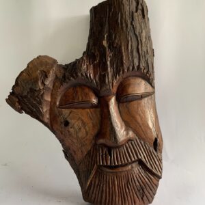 Tribal mask wall hanging hand craved wood | 13.5"*18" (C4056)