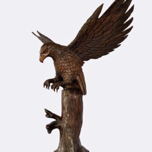 Flying Eagle hand craved wood (C4060)