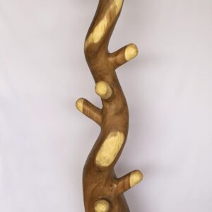 Whole wood coat rack stand hand carved (C4069)