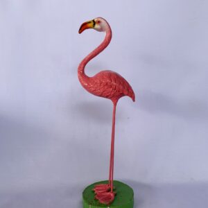 Small Flamingo resin sculpture (C4083)