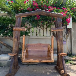 Solid wood outdoor swing (C4105)