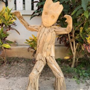 Large Baby Groot driftwood sculpture (C4111)