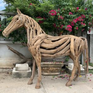 Standing Horse driftwood sculpture  (C4121)