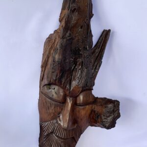 Tribal mask wall hanging hand craved wood | 12"*26 (C4125)