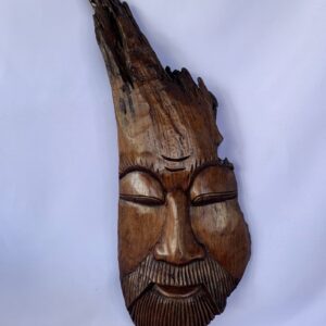Tribal mask wall hanging hand craved wood | 10"*29" (C4129)