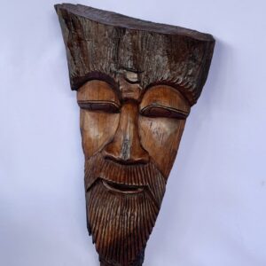 Tribal mask wall hanging hand craved wood | 13"*23" (C4132)