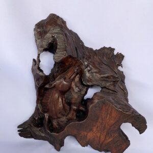 Horse wall hanging  hand craved wood | 16"*18" (C4135)