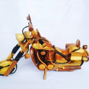 Handcrafted Wooden Motorbike Model (C5002)
