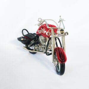 HARLEY DAVIDSON Aluminium Wire Art Sculpture Motorcycle Model  (L)(C5004)