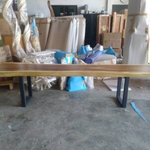 DINING TABLE WITH IRON LEGS (C3071)